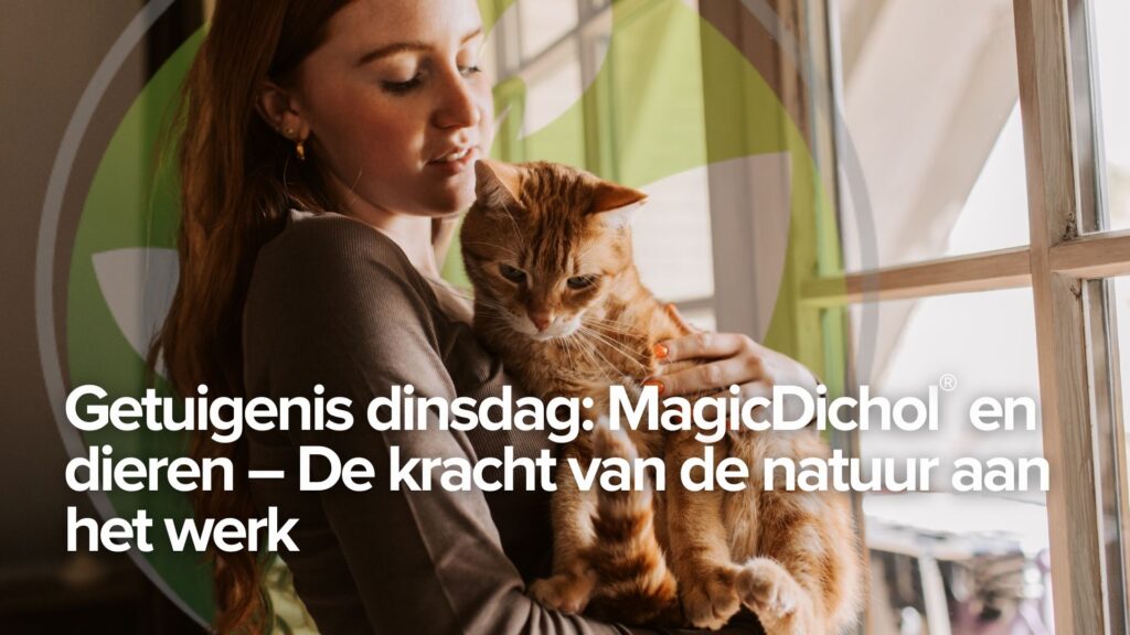 Getuigenis dinsdag: MagicDichol® en dieren – De kracht van de natuur aan het werk Getuigenis dinsdag: MagicDichol® en dieren – De kracht van de natuur aan het werk