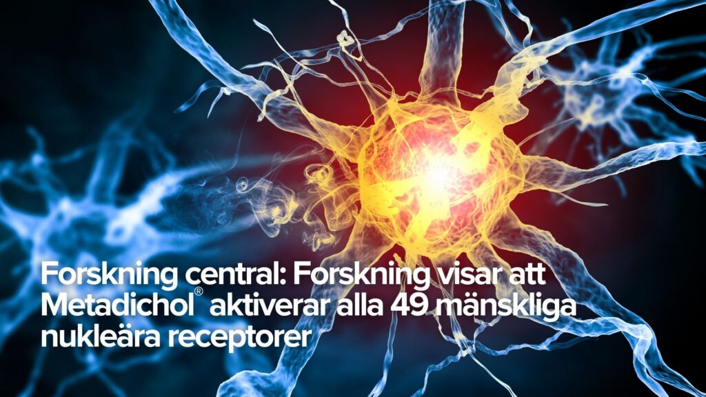 Forskning central: Forskning visar att Metadichol® aktiverar alla 49 mänskliga nukleära receptorer Forskning central: Forskning visar att Metadichol® aktiverar alla 49 mänskliga nukleära receptorer